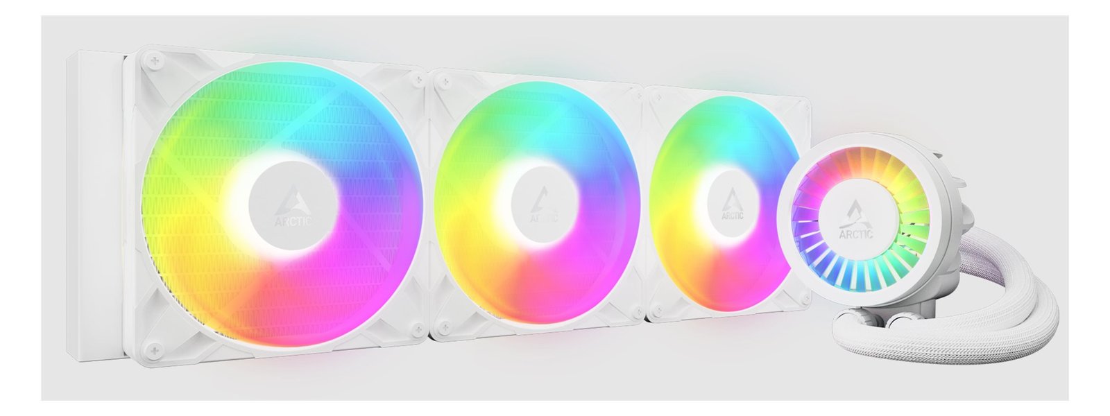 Arctic Liquid Freezer III Pro 420 A-RGB - Wasserkühlung - Kühlergröße: 420 mm - (für: AM5, AM4, LGA1700, LGA1851) - Weiß