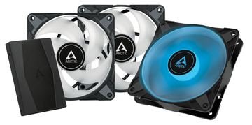 ARCTIC P12 PWM PST RGB 0dB schwarz, LED-Steuerung, 120mm, 3er-Pack von LumaTech