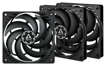 Arctic P12 Slim PWM PST - Gehäuselüfter - 120 mm - Schwarz (Packung mit 3) von LumaTech