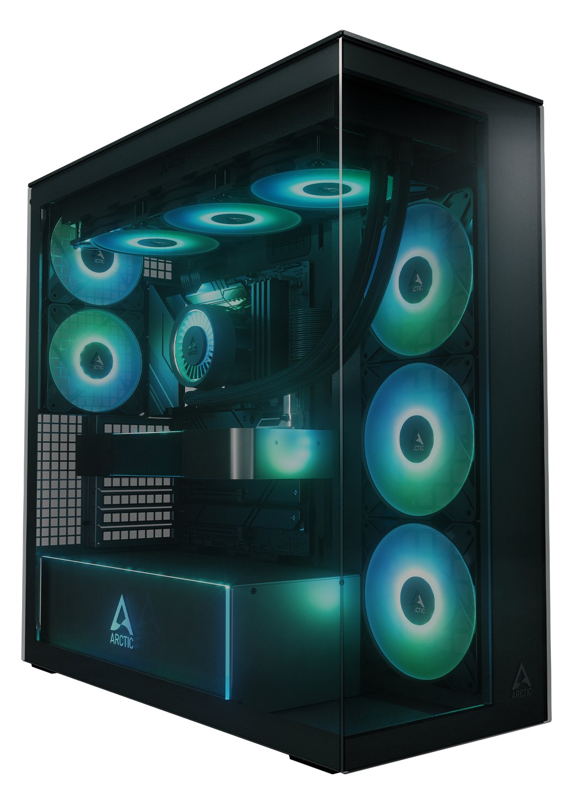Arctic Xtender Black| PC-Gehäuse - Midi/Minitower - ATX