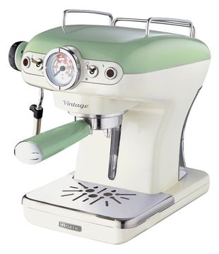 Ariete 1389 Vintage - Kaffeemaschine mit Milchaufschäumer - Grün von LumaTech