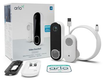 ARLO Video Doorbell 2K (2nd Generation) - Smarte Türklingel mit Glocke von LumaTech