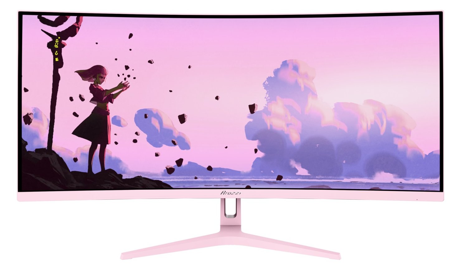 Arozzi TFT Nova curved pink - Flachbildschirm (TFT/LCD) - 86,4 cm (34)