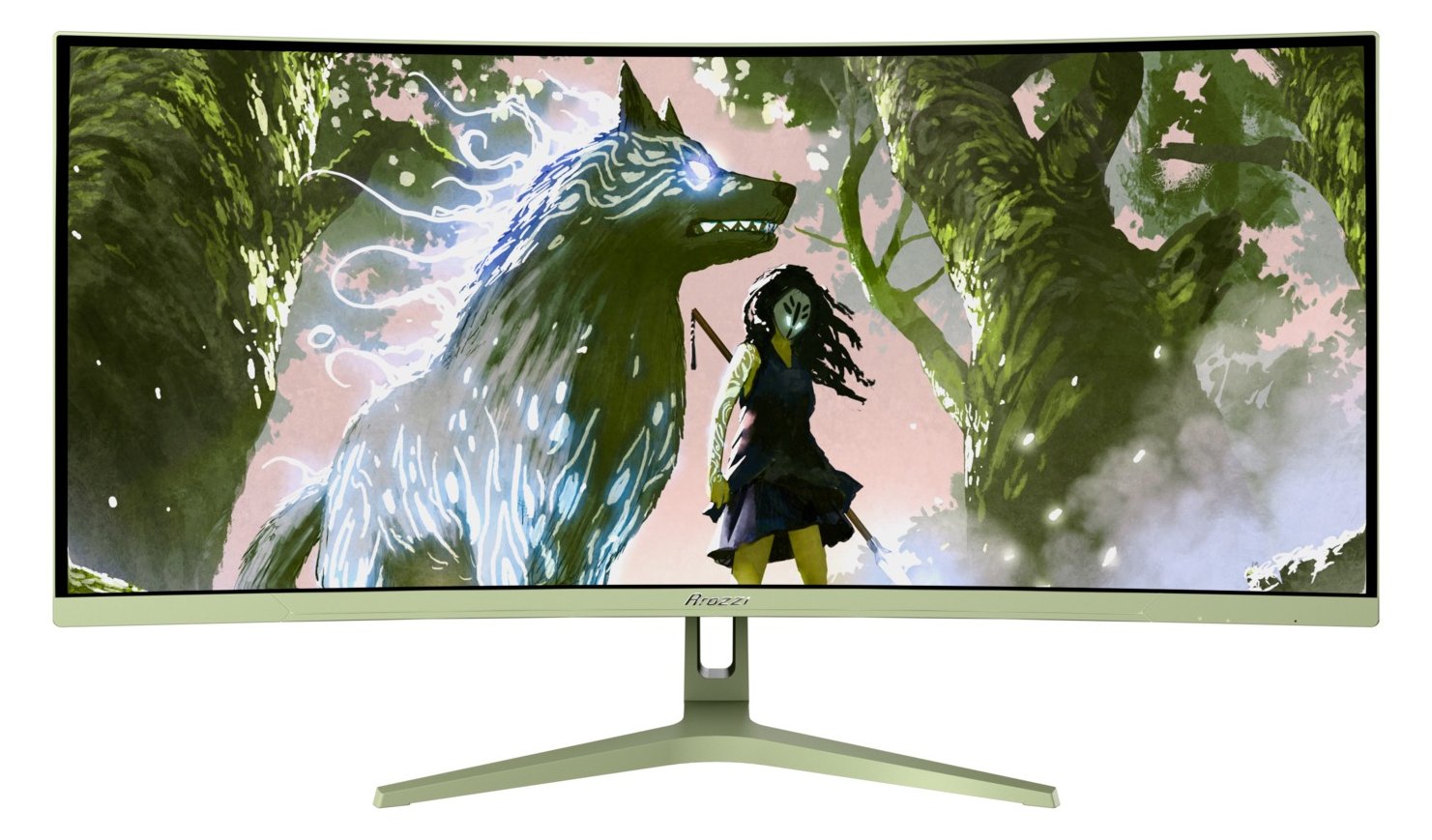 Arozzi TFT Nova curved waldgrün - Flachbildschirm (TFT/LCD) - 86,4 cm (34)