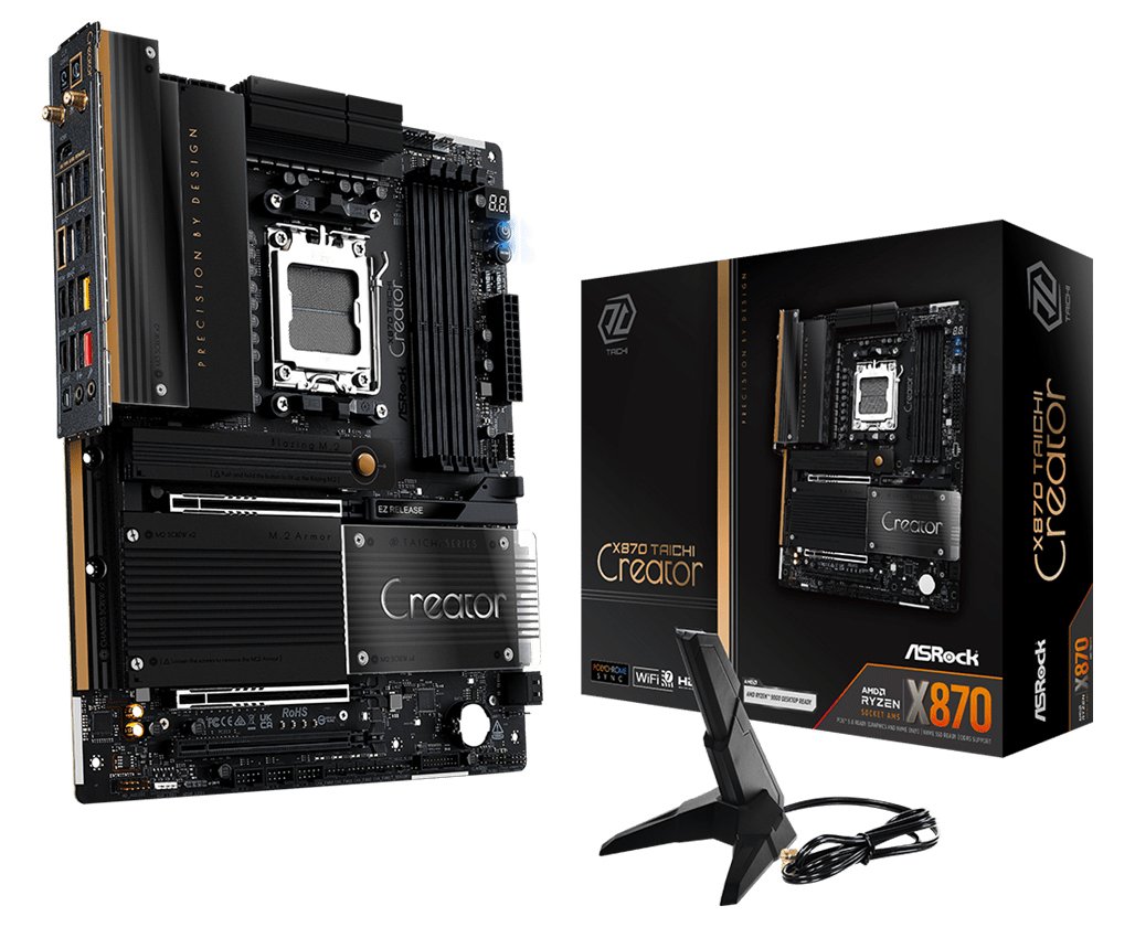 ASRock 90-MXBTE0-A0UAYZ ATX Mainboard - AM5 - DDR5 - Mainboard - AMD Sockel AM5 (Ryzen Zen4)