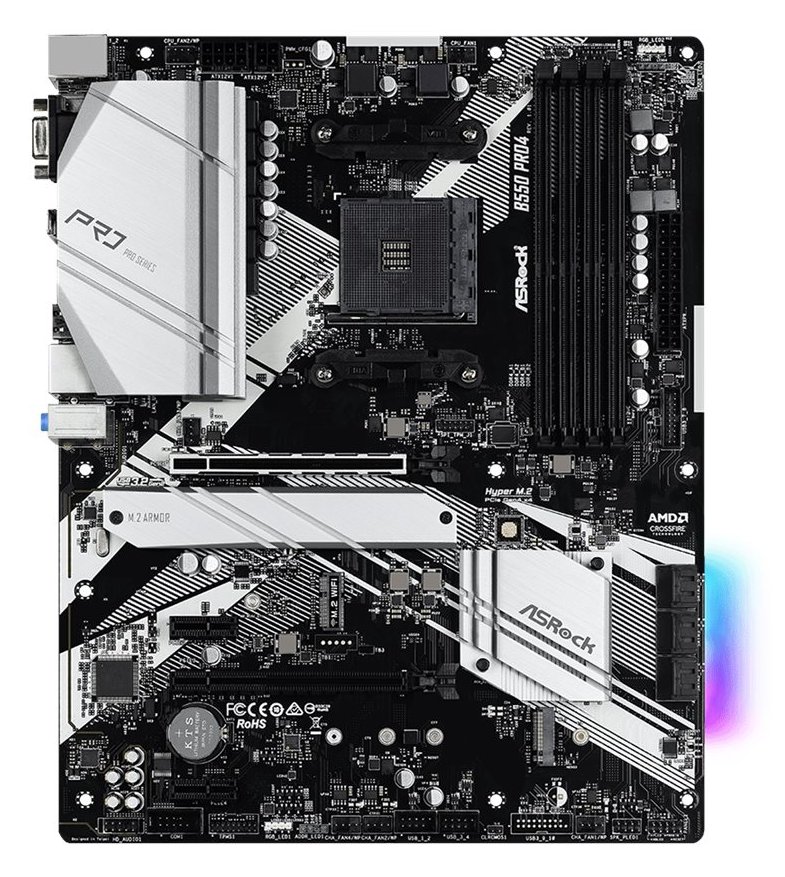 ASRock B550 Pro4 - Motherboard - ATX - Socket AM4 - AMD B550 Chipsatz