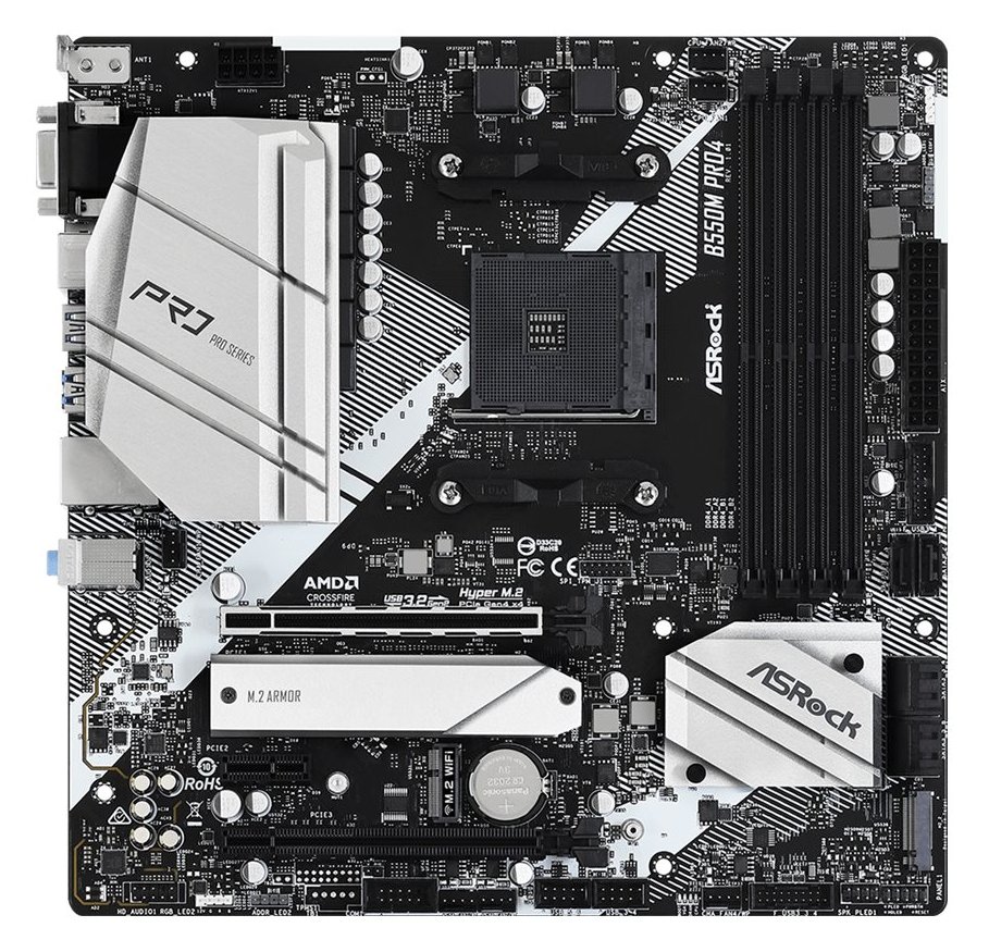ASRock B550M Pro4 - Motherboard - micro ATX - Socket AM4 - AMD B550 Chipsatz