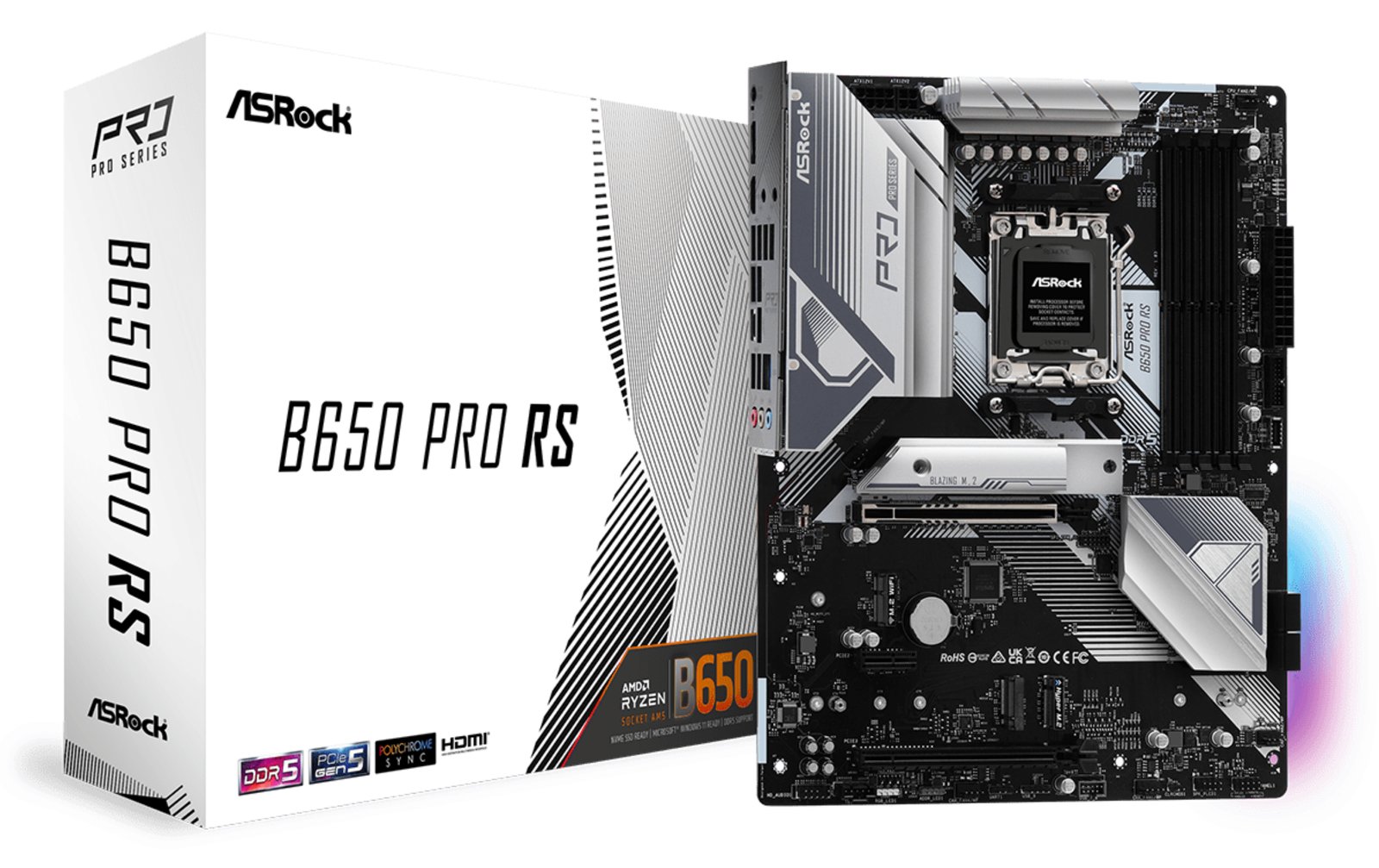 ASRock B650 Pro RS - Motherboard - ATX - Socket AM5 - AMD B650 Chipsatz