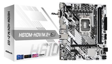ASRock H610M-HDV/M.2+ D5 - Motherboard - micro ATX - LGA1700-Sockel - H610 Chipsatz - USB 3.2 Gen 1, USB-C 3.2 Gen 1 von LumaTech