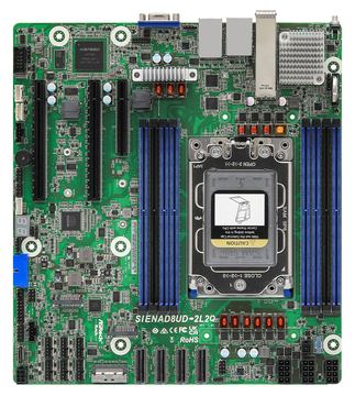 ASRock Mainboard SIENAD8UD-2L2Q micro-ATX Sockel SP6 Single - Mainboard - Micro/Mini/Flex-ATX von LumaTech
