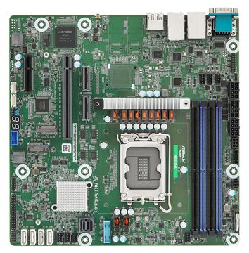 ASRock Mainboard W880D4U Micro-ATX Sockel LGA 1851 Single - - Intel - Mainboard - Intel Sockel 1851 (Core Ultra 100&200) von LumaTech
