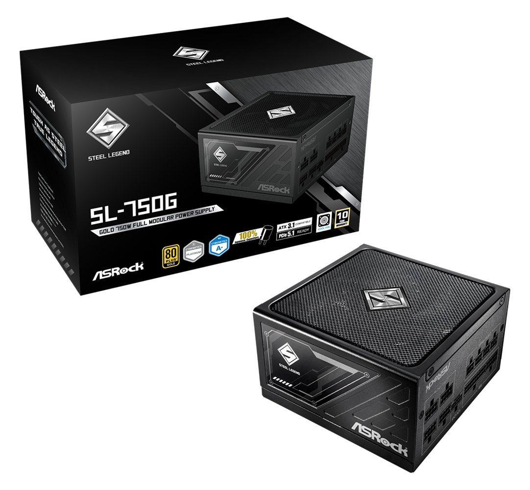 ASRock Steel Legend SL-1000G ATX 80+ Gold BK retail - PC-/Server Netzteil - ATX