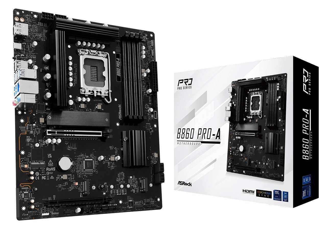 ASRock B860 Pro-A - Motherboard - ATX - LGA1851-Sockel - B860 Chipsatz