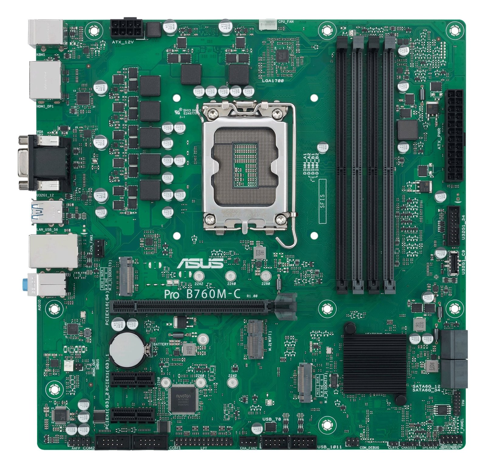ASUS MB ASUS Intel 1700 PRO B760M-C-CSM - Micro/Mini/Flex-ATX - SATA