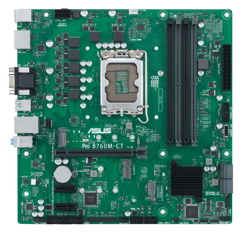 ASUS MB ASUS PRO B760M-CT-CSM (INTEL,1700,DDR5,mATX), Ansicht 2