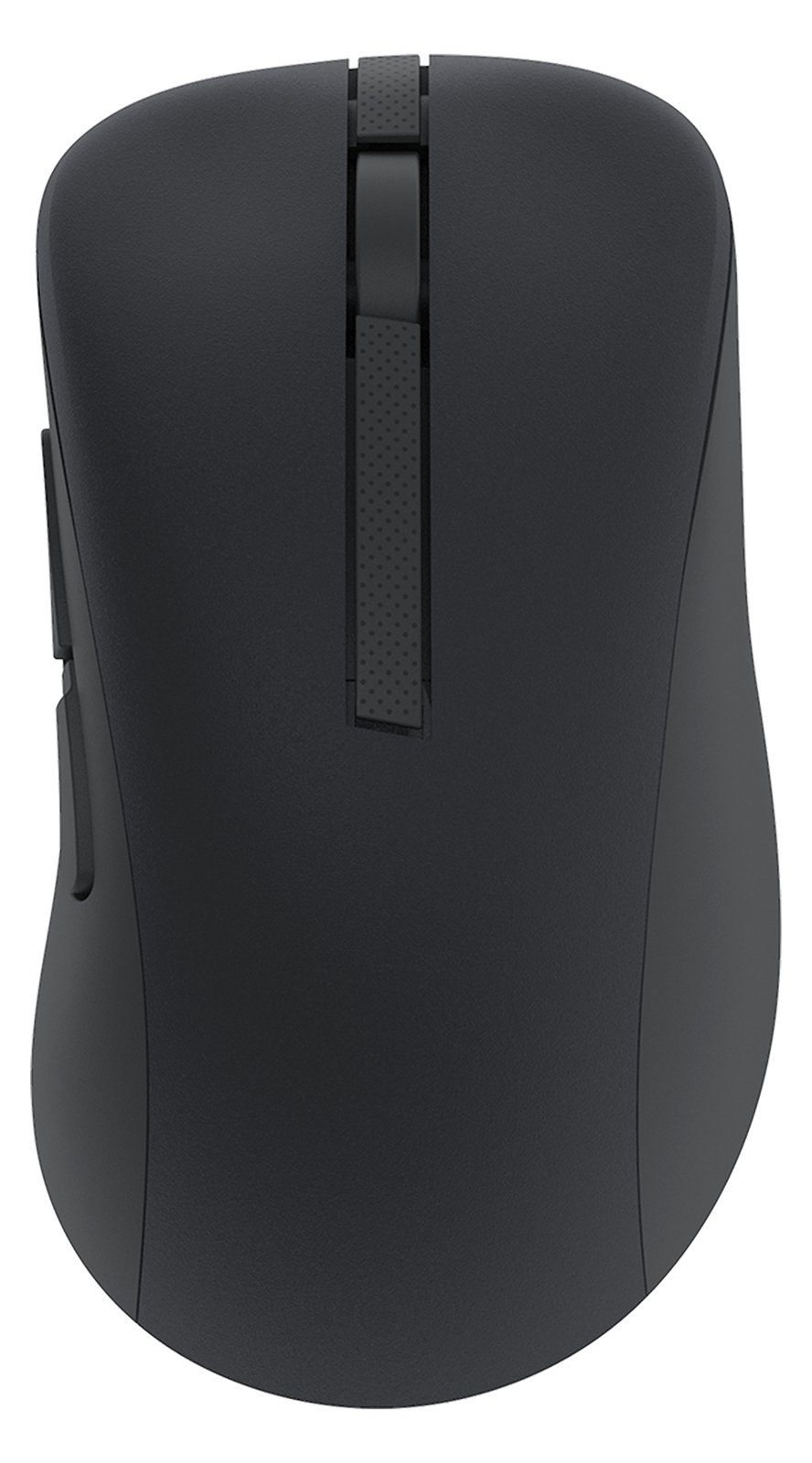 ASUS MD102 - Maus - ergonomisch - optisch - 5 Tasten - kabellos - Bluetooth, 2.4 GHz - kabelloser Empfänger (USB) - Dunkelgrau