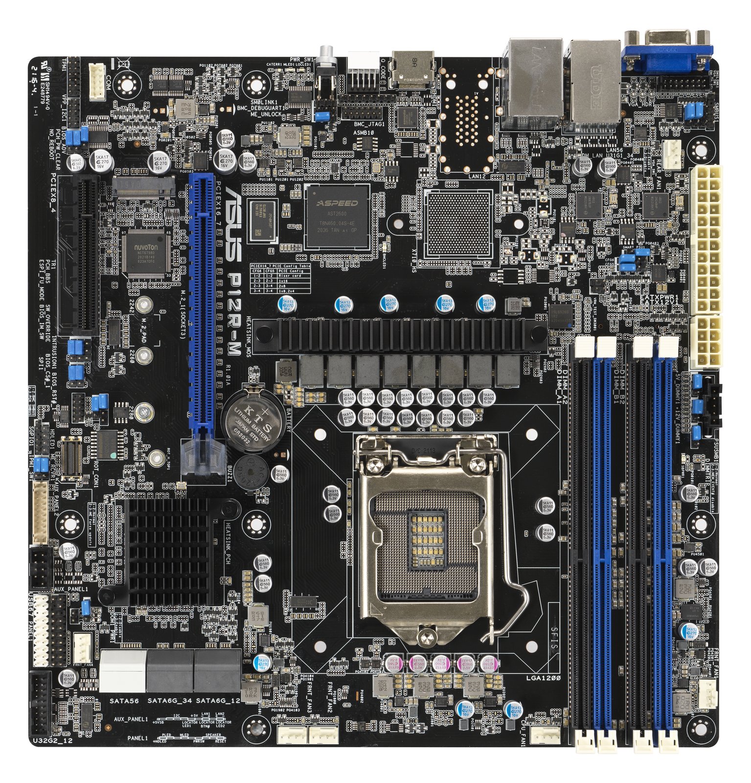 ASUS P12R-M - Motherboard - micro ATX - LGA1200-Sockel