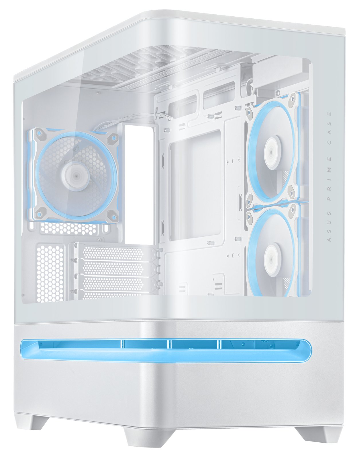 ASUS Prime AP202 - microATX Tower - Seitenteil mit Fenster (gehärtetes Glas)