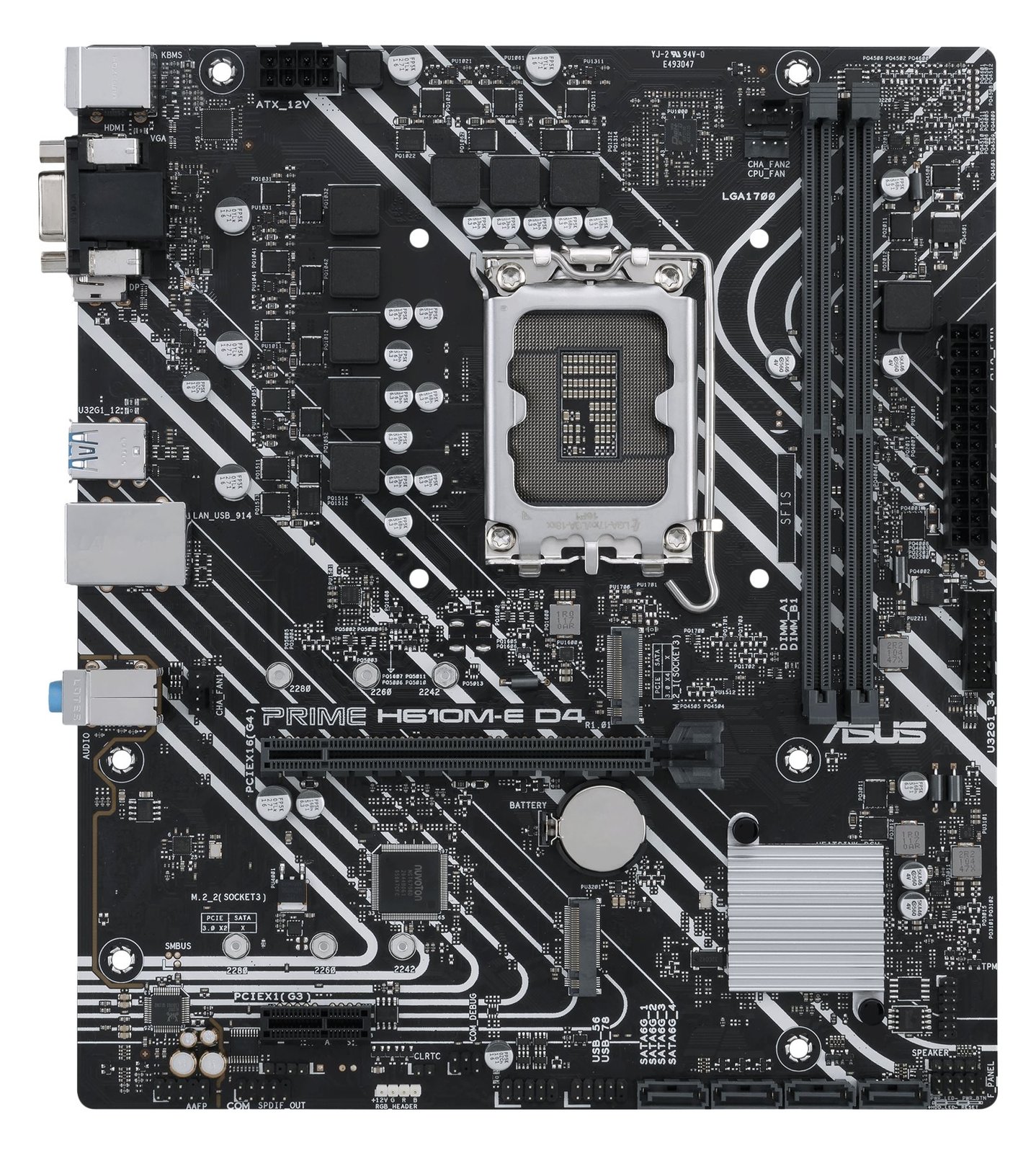 ASUS PRIME H610M-E D4-CSM - Motherboard - micro ATX - LGA1700-Sockel - H610 Chipsatz