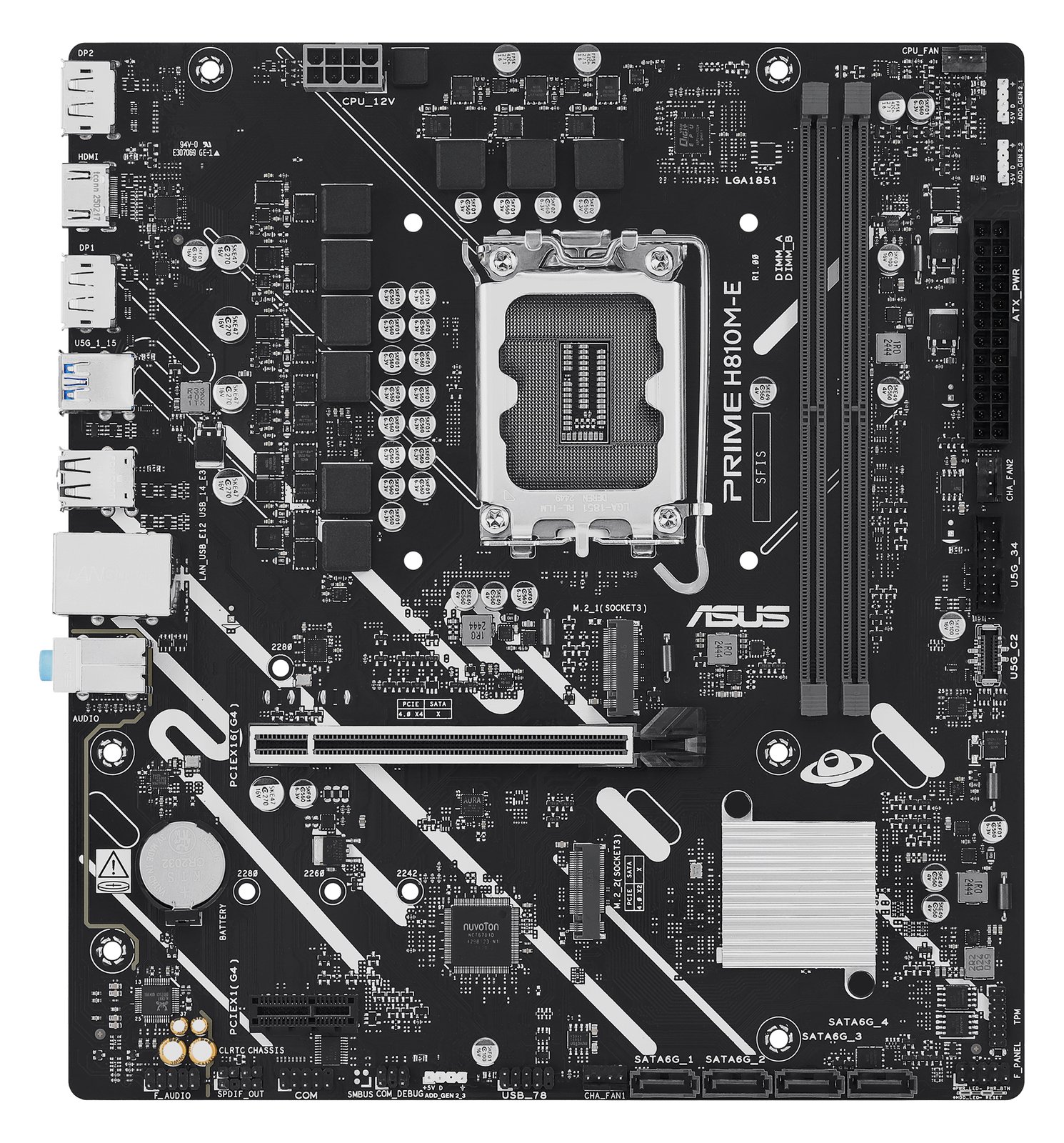 ASUS PRIME H810M-E-CSM - Motherboard - micro ATX - LGA1851 Sockel - H810 Chipsatz - Gigabit LAN