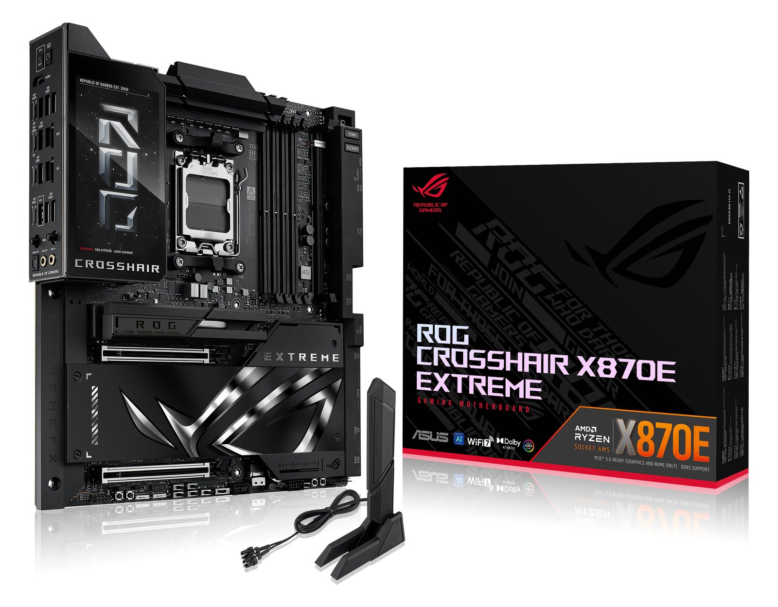 ASUS ROG CROSSHAIR X870E EXTREME - Motherboard - ATX - Socket AM5 - AMD X870E Chipsatz - Wi-Fi 7, Bluetooth, 10 GB LAN