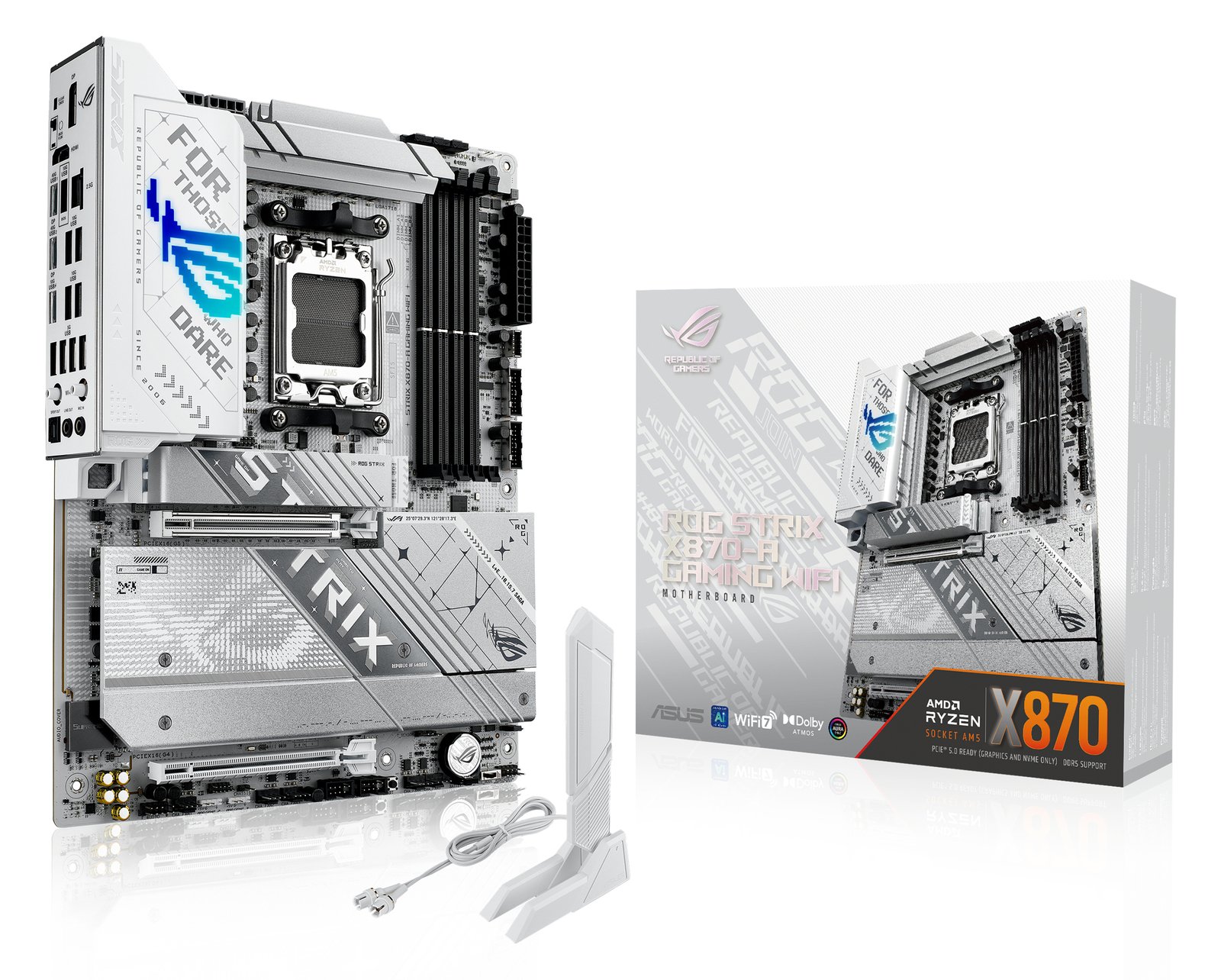 ASUS ROG STRIX X870-A GAMING WIFI - Motherboard - ATX - Socket AM5 - AMD X870 Chipsatz - USB4, USB 3.2 Gen 2
