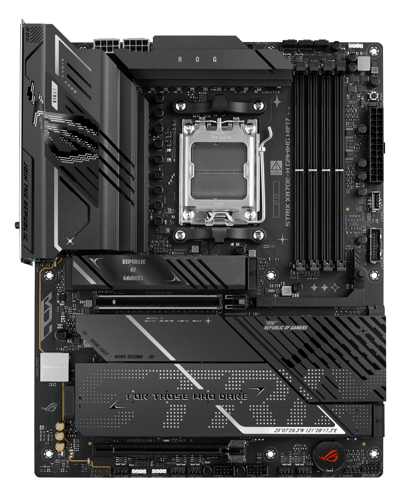 ASUS ROG STRIX X870E-H GAMING - Motherboard - ATX - Socket AM5 - AMD X870E Chipsatz - Wi-Fi 7, 5 GB Ethernet, Bluetooth