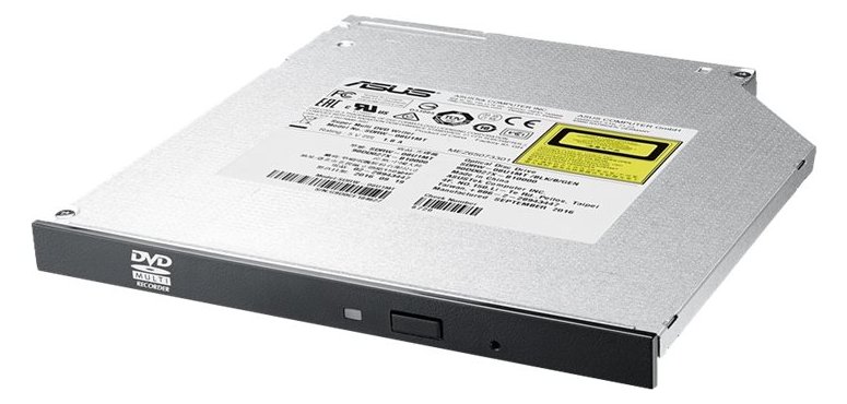 ASUS SDRW-08U1MT - Laufwerk - DVD±RW (±R DL) / DVD-RAM - 8x/8x/5x - Serial ATA - intern - 9,5 mm Höhe (9,5 mm Höhe)