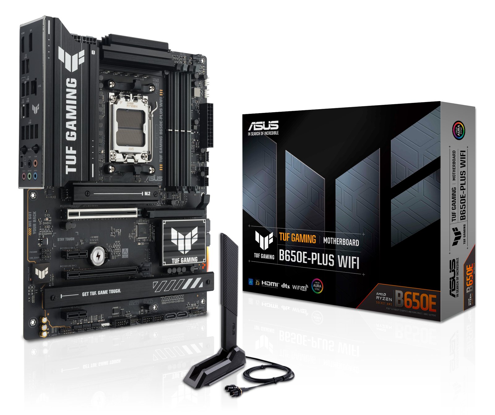 ASUS TUF GAMING B650E-PLUS WIFI - Motherboard - ATX - Socket AM5 - AMD B650 Chipsatz - Wi-Fi 6E, Bluetooth, 2.5 GB LAN