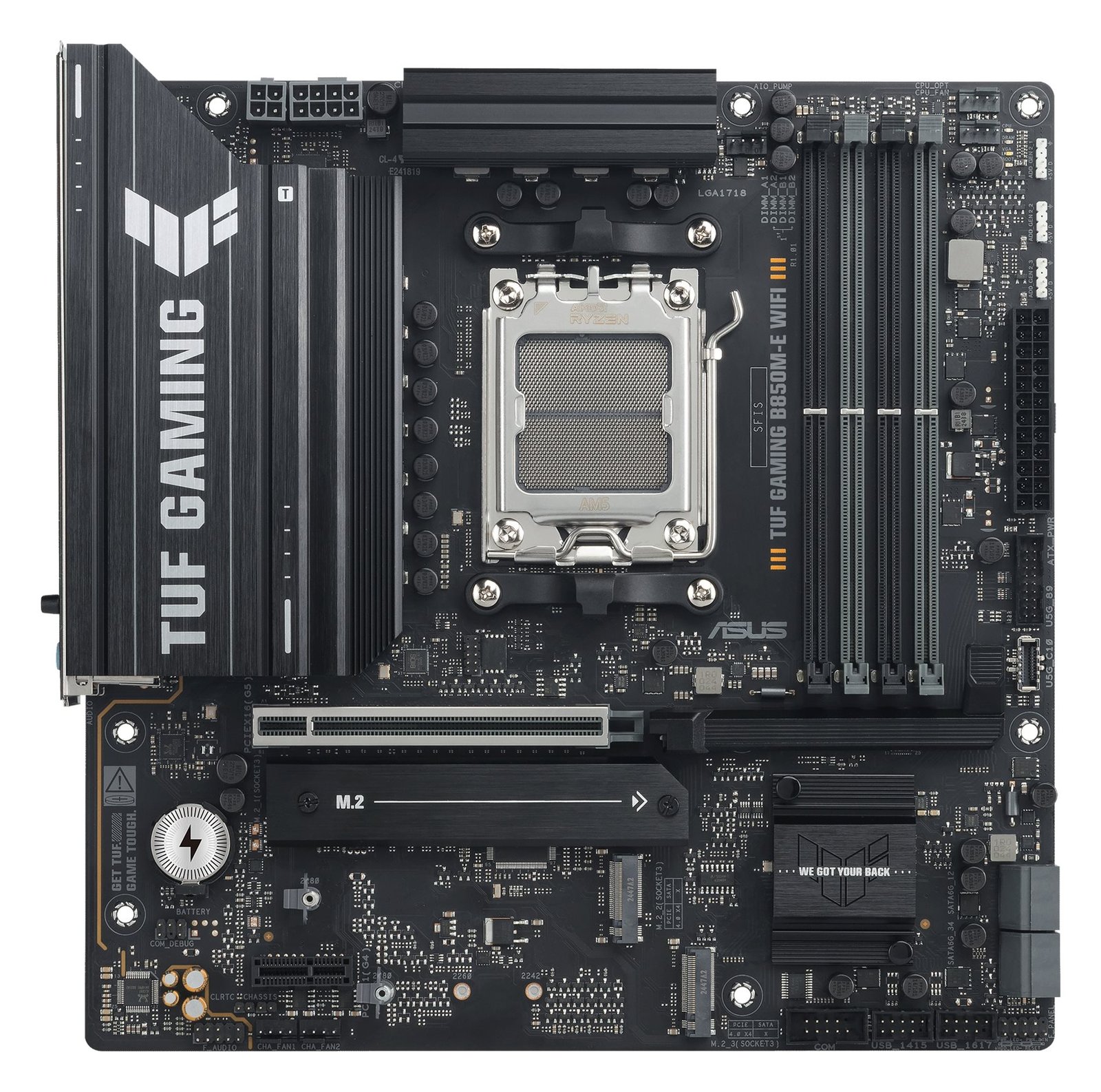 ASUS TUF GAMING B850M-E WIFI - Motherboard - micro ATX - Socket AM5 - AMD B850 Chipsatz - Bluetooth, 2.5 GB LAN