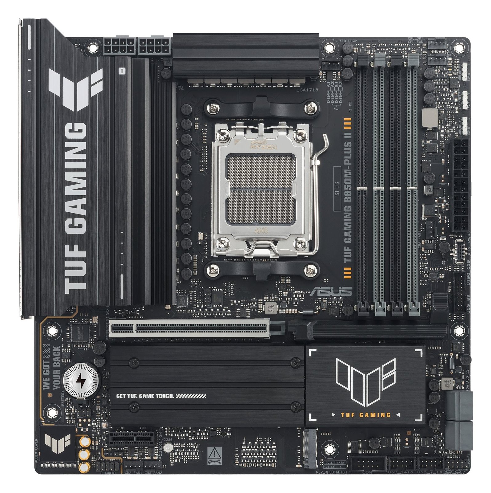 ASUS TUF GAMING B850M-PLUS II - Motherboard - micro ATX - Socket AM5 - AMD B850 Chipsatz - 2.5 Gigabit LAN