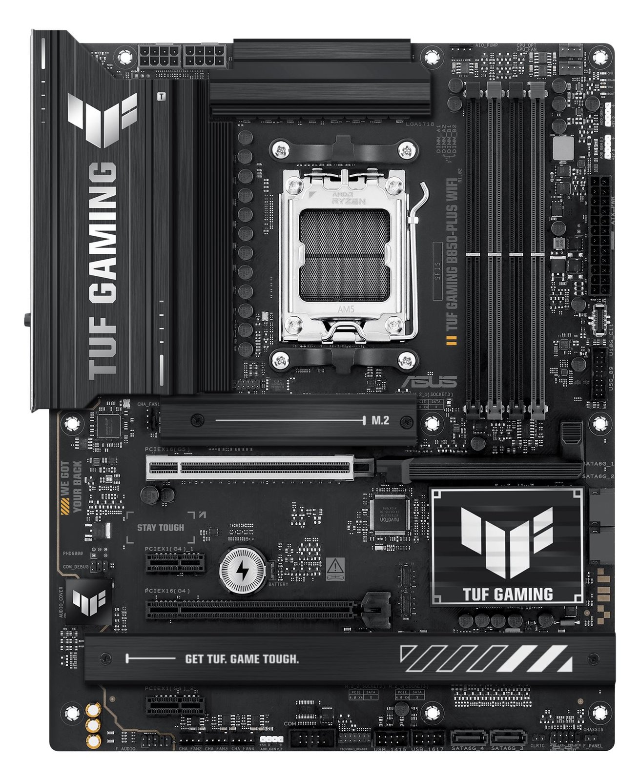 ASUS TUF GAMING B850-PLUS WIFI - Motherboard - ATX - Socket AM5 - AMD B850 Chipsatz - Onboard-Grafik (CPU erforderlich)