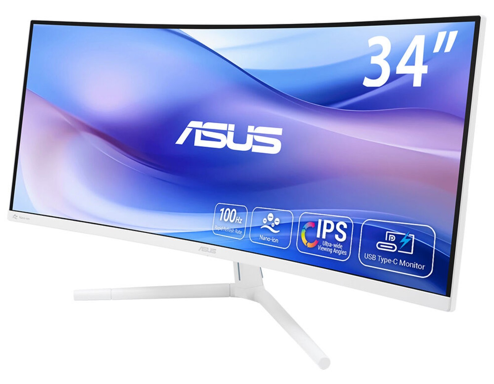 ASUS VU34WCIP-W Eye Care Monitor WQHD - Flachbildschirm (TFT/LCD) - 86,4 cm
