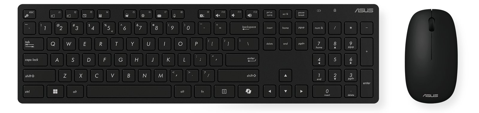 ASUS W5000 - Tastatur-und-Maus-Set - 100% - kabellos - schwarz
