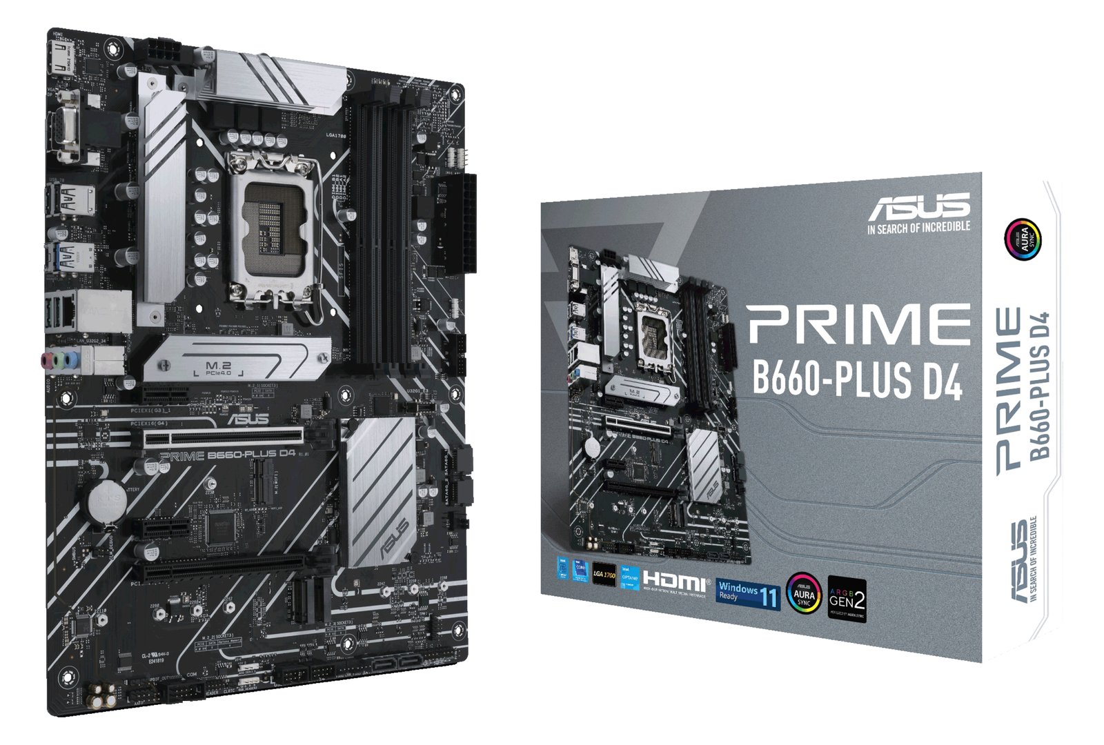 ASUS PRIME B660-PLUS D4 - Motherboard - ATX - LGA1700-Sockel - B660 Chipsatz
