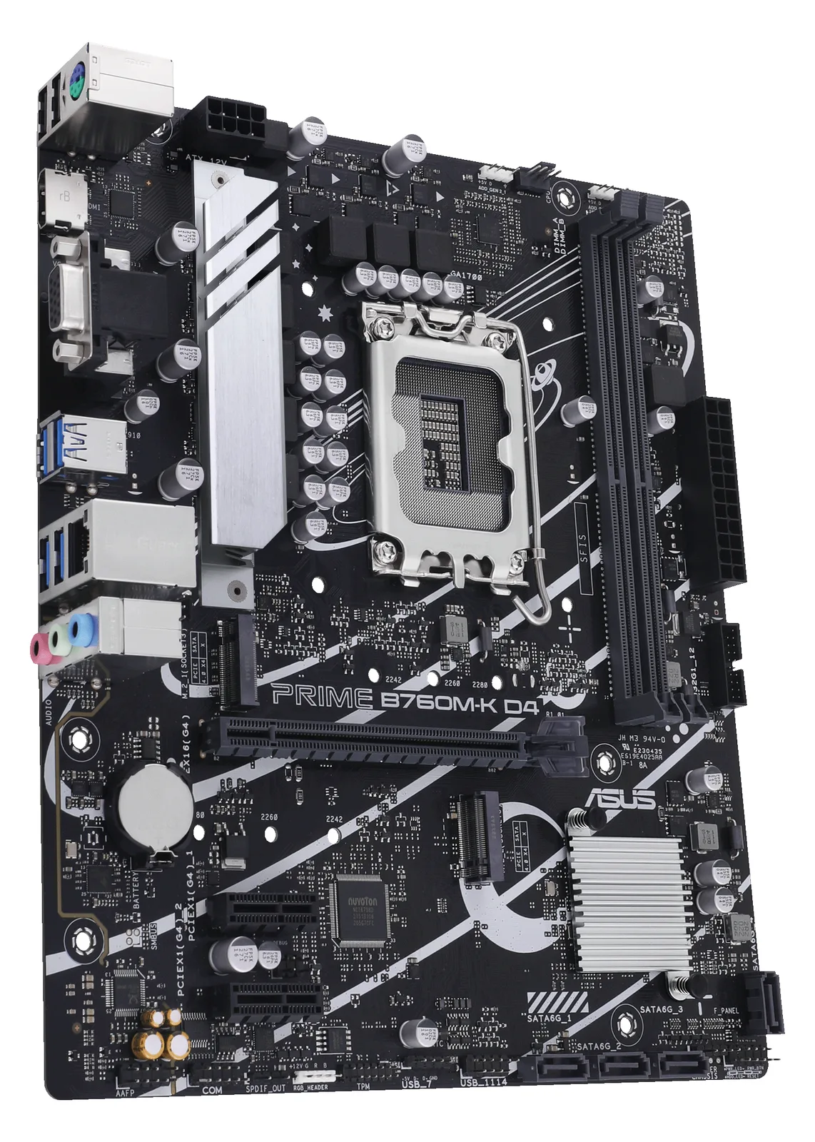 ASUS PRIME B760M-K D4 - Motherboard - micro ATX - LGA1700-Sockel - B760 Chipsatz, Ansicht 5