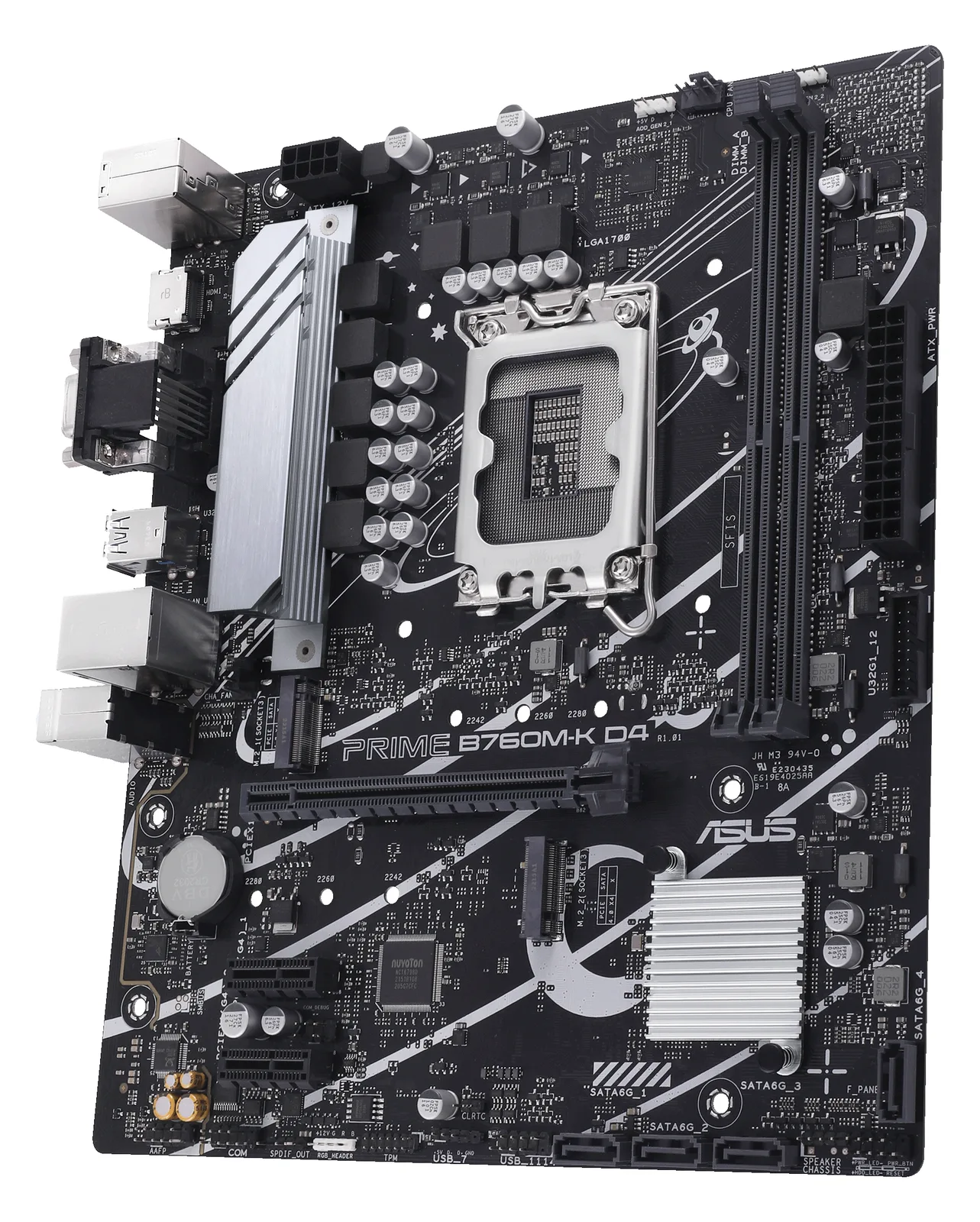 ASUS PRIME B760M-K D4 - Motherboard - micro ATX - LGA1700-Sockel - B760 Chipsatz, Ansicht 6