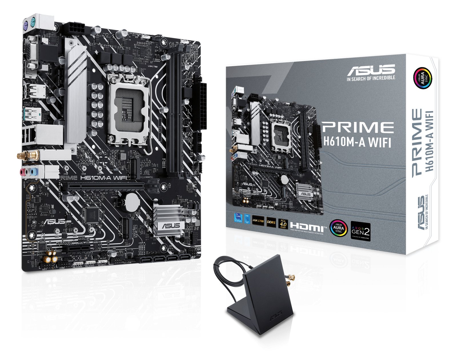 ASUS PRIME H610M-A WIFI - Motherboard - micro ATX - LGA1700-Sockel - H610 Chipsatz