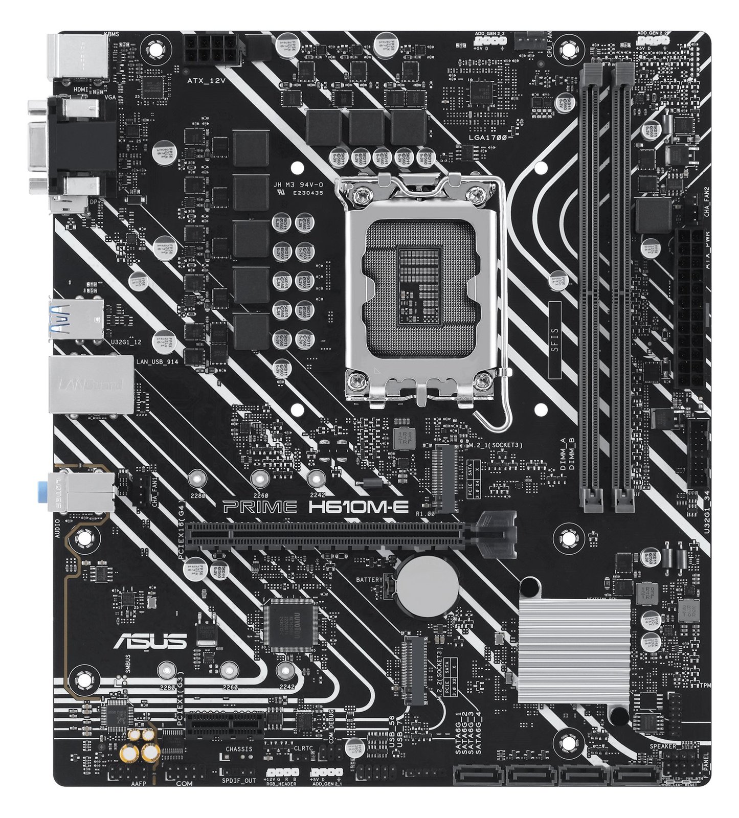 ASUS PRIME H610M-E-CSM - Motherboard - micro ATX - LGA1700-Sockel - H610 Chipsatz