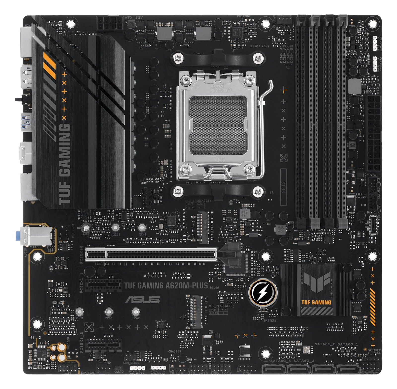 ASUS TUF GAMING A620M-PLUS - Motherboard - micro ATX - Socket AM5 - AMD A620 Chipsatz