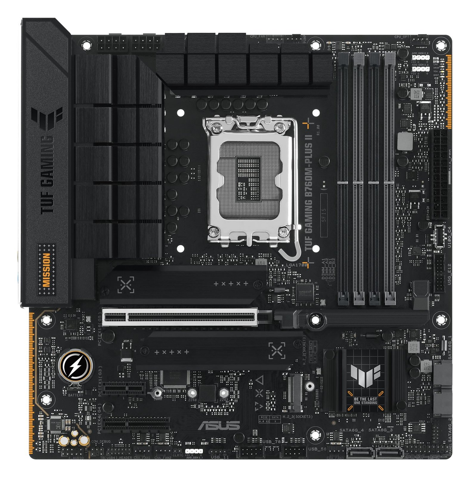 ASUS TUF GAMING B760M-PLUS II - Motherboard - micro ATX - LGA1700-Sockel - B760 Chipsatz