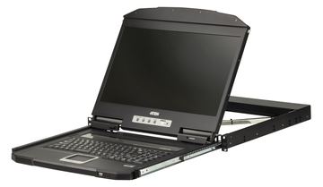 ATEN 1U Short Depth USB VGA Single Spanish Keyboard - Kabel - Digital/Daten von LumaTech