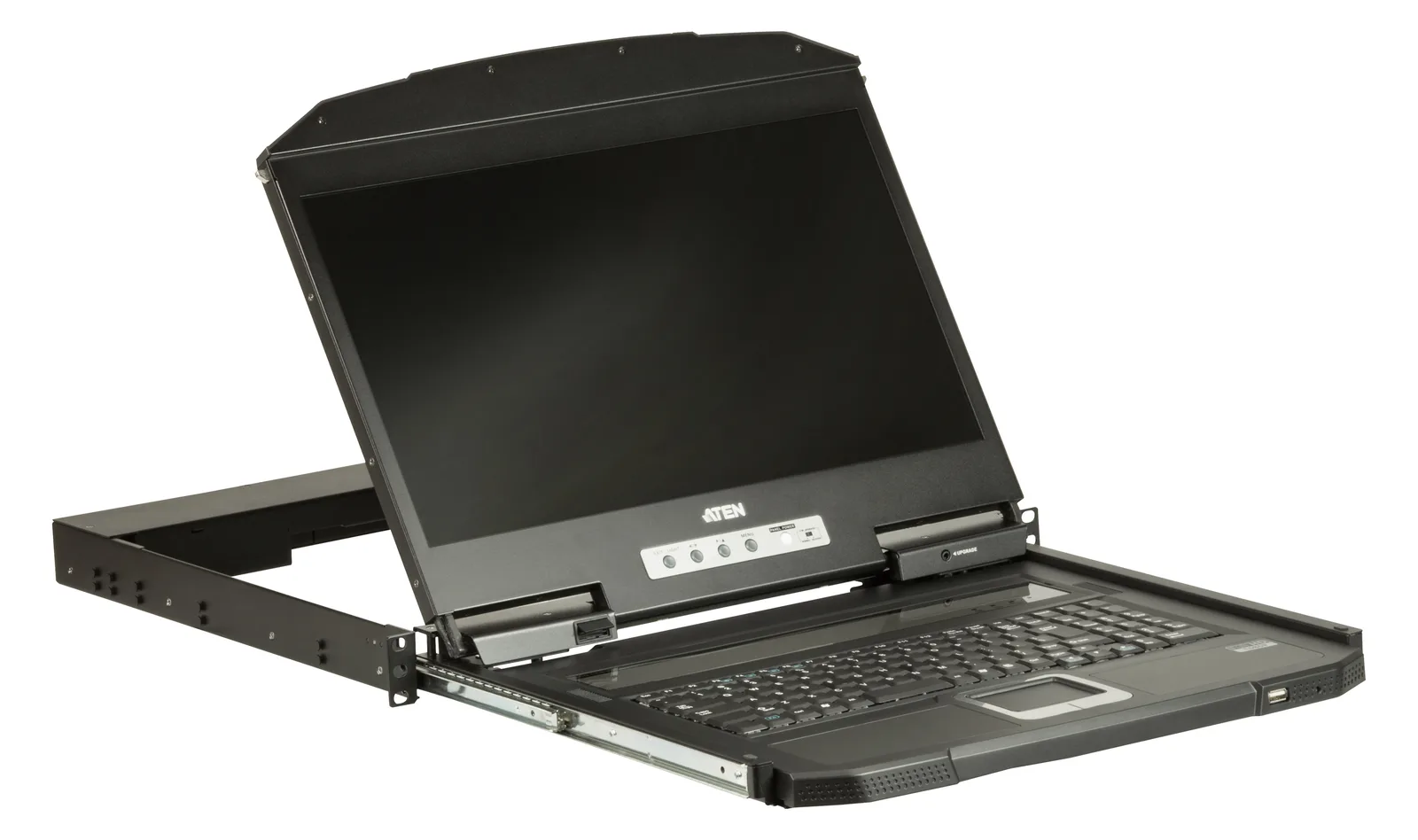 ATEN 1U Short Depth USB VGA Single Spanish Keyboard - Kabel - Digital/Daten, Ansicht 4