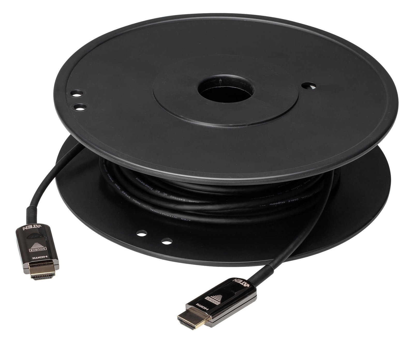 ATEN 20 M True 4K HDMI 2.0 Aktives Optisches Kabel (True 4K bei 20 M) - HDMI Typ A - HDMI Typ A - 18 Gbit/s - Schwarz von LumaTech