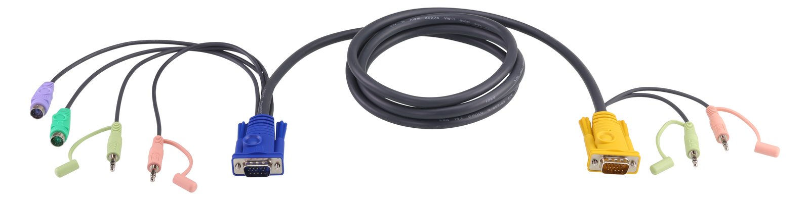 ATEN 2L-5302P - Tastatur- / Video- / Maus- / Audio-Kabel - PS/2, HD-15 (VGA)