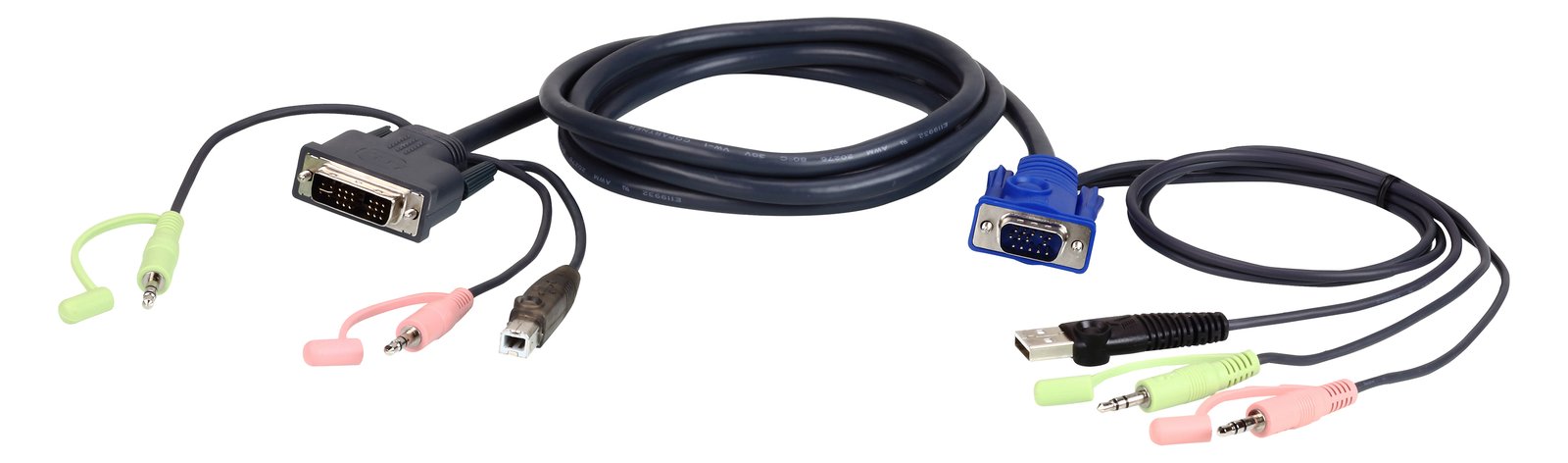 ATEN 2L-7DX3U - Tastatur- / Video- / Maus- / Audio-Kabel - USB, HD-15 (VGA) von LumaTech
