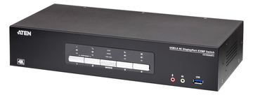 ATEN 4-Port USB True 4K DisplayPort KVM Switch - KVM-Umschalter - 4-Port von LumaTech