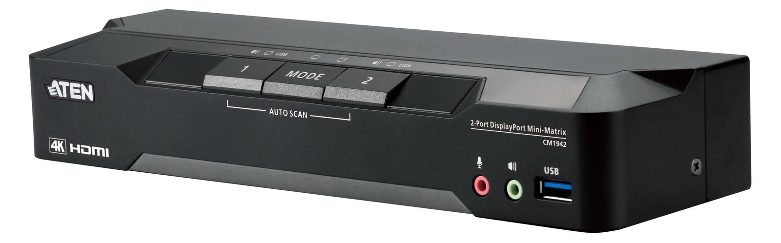 ATEN CM1942 - KVM-/Audio-/USB-Switch - 2 x KVM/Audio/USB