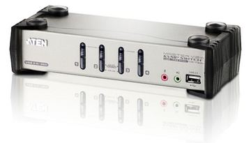 ATEN CS1734B - KVM-/Audio-/USB-Switch - 4 x KVM/Audio/USB von LumaTech