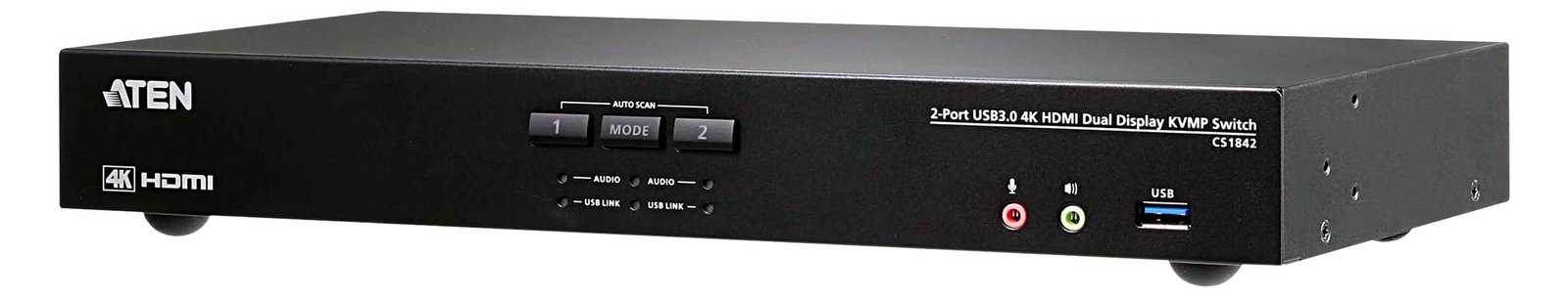 ATEN CS1842 2-Port USB 3.0 4K HDMI Dual Display KVMP Switch